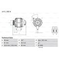 BOSCH Generator Lichtmaschine 100A 14V für Opel Astra H Caravan L35 L69 L70