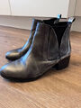 Cowboy Stiefelette silber metallic used Optik Gr. 40 Lazamani