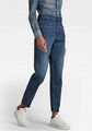 G-STAR RAW Damen Janeh Ultra High Mom Ankle Jeans Hose Blue Stretch Denim Gerade