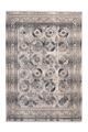 Vintage Teppich Kurzflor Grau Orientalisch Shabby Look Design Flur200x290 cm