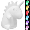 2x LED Einhorn Licht mit Farbwechsel Kinder Nachtlicht Tisch Lampe Mädchen klein