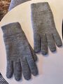 Herren Strickhandschuhe Handschuhe Fingerhandschuhe grau One Size