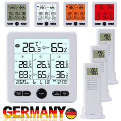 Digitale Wecker Wetterstation Mit Farbdisplay Thermometer Innen-Außensensor NEU