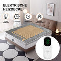 Heizdecke XXL Kuscheldecke Wärmeunterbett mit Abschaltautomatik große Wärmedecke