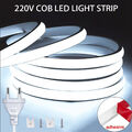 Neon COB LED Streifen 220V Stripe Band Lichtschlauch Leiste Flex Lichterkette