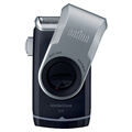 BRAUN PocketGo M90 Mobile Shave Rasierer Silber/Schwarz (Vibrierende Scherfolien