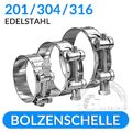 Edelstahl Gelenkbolzen Schelle Schlauchschellen Spannbackenschellen Schellen