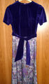 Vintage - Designer-Abendkleid, Gr.38/40 , lila-grau-violett -absol. Einzelstück.