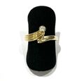 585/- 14Kt Gold Ring, Diamant, ca. 0,03 ct., Muster, Gr. 50, guter Zustand.