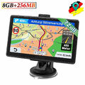 7''Zoll GPS Navi Navigation für Auto LKW PKW Navigationsgerät EU Karte 8GB+256MB