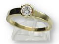 Solitär Brillant Ring Damen in 585 Gelbgold 0,50 ct.