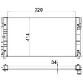 Kühler Motorkühlung MAHLE CR 1533 000S für VW Transporter T4