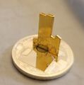 9/11 Gold Towers Silbermünze 3D Stand Up New York World Trade Center Americana