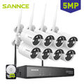 SANNCE 10CH 5MP NVR WLAN Überwachungskamera Cloud Speicher Video 2-Wege Audio