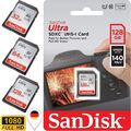 SanDisk Ultra SD Speicherkarte 32GB 64GB 128GB 256GB Class10 UHS-I