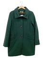SESSÙN Damen Mantel Größe S Grün Wolle Polyamid