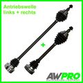 2 X ANTRIEBSWELLE VORNE LINKS+RECHTS FÜR AUDI SEAT SKODA VW SCHALTGETRIEBE NEU