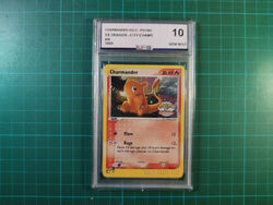 10 Pokemon Charmander 98/97 #98 HOLO PROMO Dragon City Championship Glumanda PSA