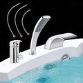 Badewannenarmatur Armatur 3 Loch SET  Einhebelmischer Wannenarmatur Wasserhahn