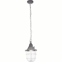 Brilliant Pendelleuchte "Storm" Industrial Look, 1-flg. E27 max. 60W Metall/Glas