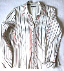 Gerry Weber Bluse  Gr. 40 brau-beige-orange gestreift