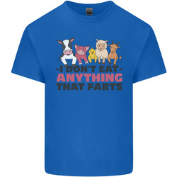 Anything That Farts lustiges vegan vegetarisches Herren-T-Shirt Baumwolle Top