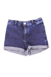 ✅ H&M Jeansshorts Shorts für Damen Gr. 36, S blau aus Baumwolle ✅