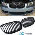 Grill Nieren Kühlergrill glanz schwarz für BMW 3er E90 E91 LCI 08-12 Einzelsteg