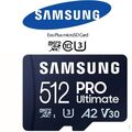 512GB Samsung PRO Ultimate Micro SD SDXC Karte Class 10 U3 A2 V30 Speicherkarte