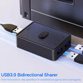 Usb3.0 Switch 2-Port Kvm 2in1 Out 1in2 Out Drucker Tastatur Maus Usb2.0 Sharer