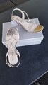 Tamaris Büro Damen Schuh Gr. 39 Sandale Sandalette Heel light gold NEU + Ungetra