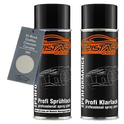 Lack Spraydosen Set für Buick Cadillac Chevrolet 293 Parchment Silver Metallic