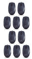 10x Logitech B100 Maus Optische Computer Maus Schwarz mit Kabel USB 800 DPI