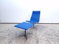 Hermann Miller Vitra Eames EA 116 Designersessel Stuhl Besucherstuhl Leder Blau