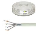 10m CAT6 Kabel S/FTP PiMF starr Netzwerk Installation Verlegekabel LAN 2-fach