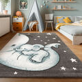 Teppich Kinderzimmer Elefant Design Babyzimmer Teppich Pflegeleicht