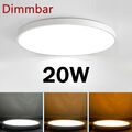 20W LED Deckenlampe Dimmbar Panel Deckenleuchte Schlafzimmer Wohnzimmer Lampe DE