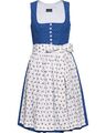 Luis Steindl Midi-Dirndl midi Dirndl Balkonett-Ausschnitt Jacquard-Muster NEU