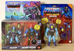 Masters of the Universe origins Keldor Kronis + Battle Armor Skeletor Motu - Neu