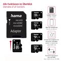 Hama micro SDHC SDXC Karte 16GB 32GB 64GB 128GB 256GB UHS-I Class 10 mit Adapter