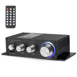 2*50W Bluetooth Mini Verstärker HiFi Power Audio Stereo Bass Auto AMP USB MP3