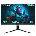 TITAN P32A2S2 32 Zoll Gaming-Monitor, 2560 x 1440 QHD FAST IPS-Panel, 240 Hz