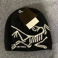 Arcteryx Bird Head Schwarz Toque Beanie Hut Orca Schwarz Merinowolle Gestrickt