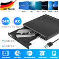 Externes DVD Laufwerk USB 3.0/2.0 Brenner Slim CD DVD-RW Brenner für PC Laptop