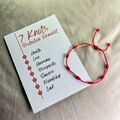 Rotes Schutzarmband 7 Knoten Talisman Kabbalah für Kinder, Männer und Frauen