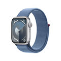 Apple Watch Series 9 GPS 41mm Silber Aluminiumgehäuse Winterblau Sport Loop