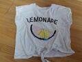 cooles T-Shirt - Summer-Shirt Wendepailetten LEMONADE *134/140* weiß bunt