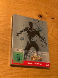 BLACK PANTHER 1 - 3D + 2D Blu-ray MCU Steelbook - Neuwertig