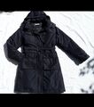 Rene Lezard Daunen-mantel Jacke schwarz gr 38 90 % Daunenmantel Gürtel kapuze