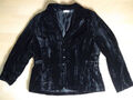 Bonita Damen samt Blazer Jacke Sakko Gr. 42 schwarz